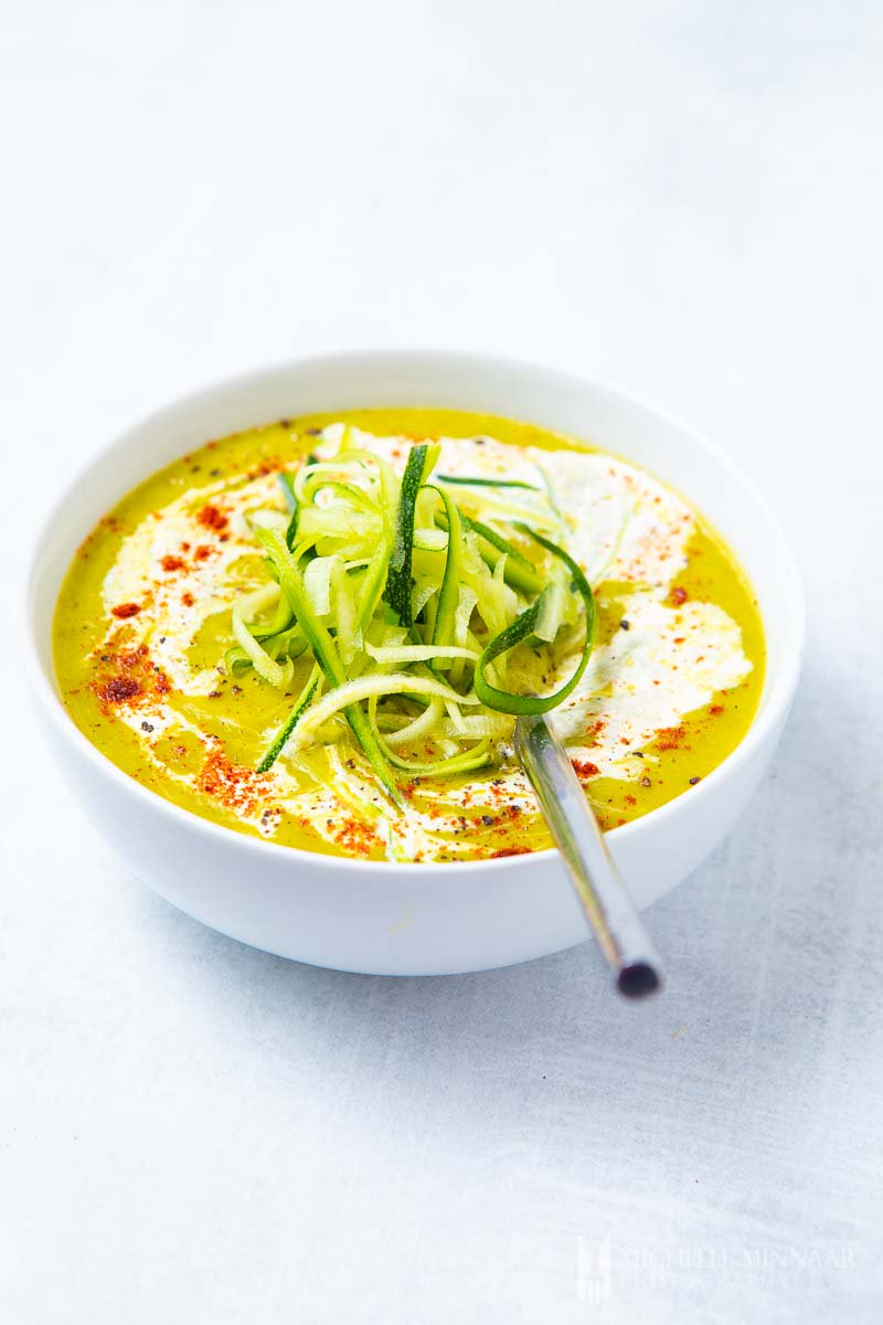 Zucchini and Leek Soup from Greedy Gourmet