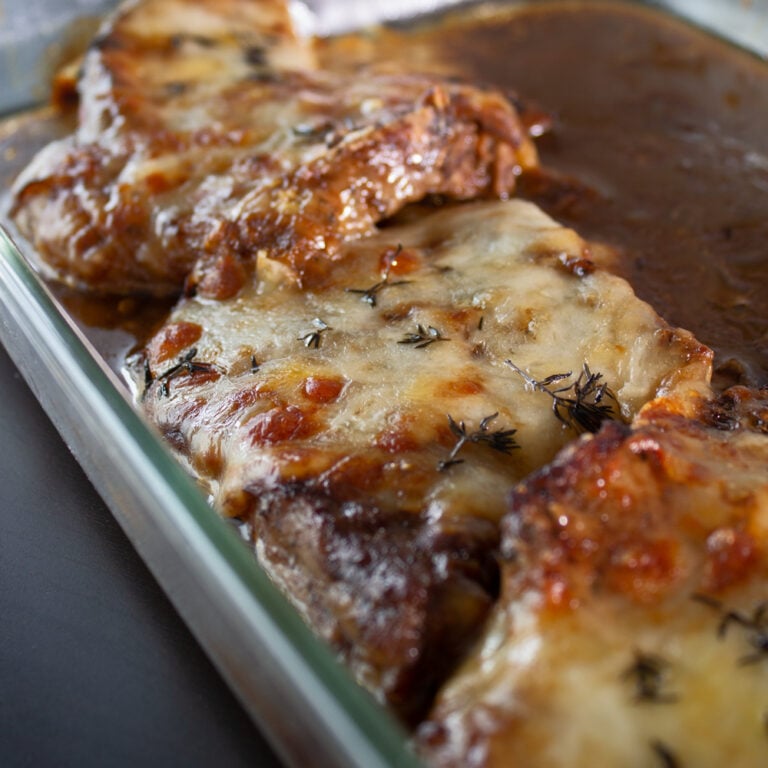 French Onion Smothered Pork Chops