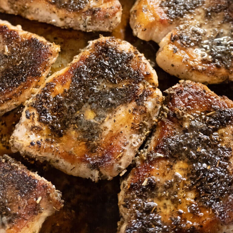 Pan Seared Pork Chops with Sage and Brown Butter