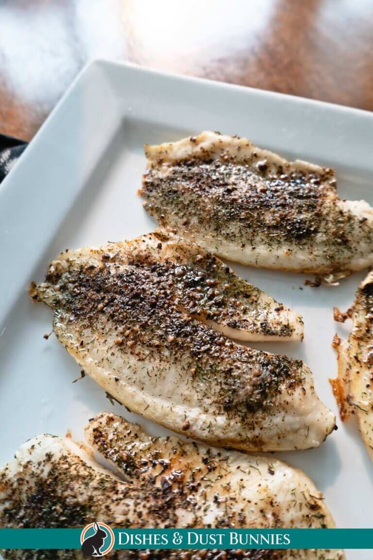 Baked Tilapia Fillets - Easy & Oven Baked - Dishes & Dust Bunnies
