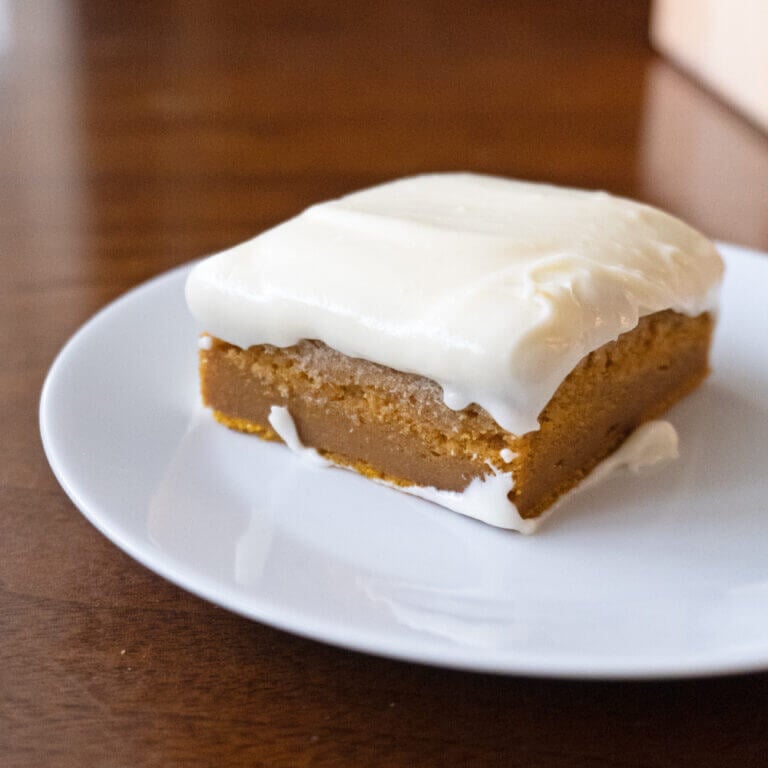 Pumpkin Bars with Cream Cheese Frosting
