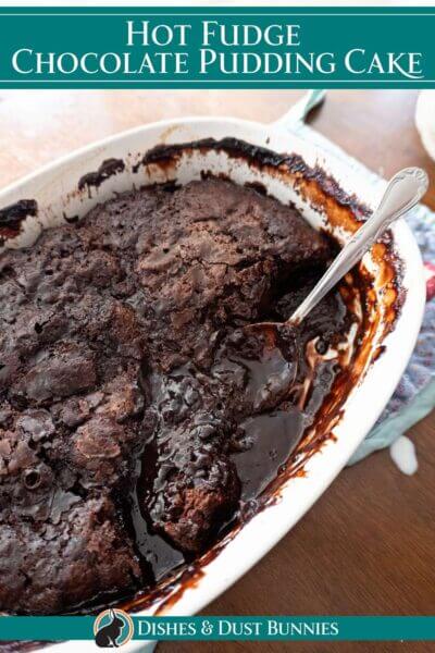 Hot Fudge Chocolate Pudding Cake Dishes Dust Bunnies