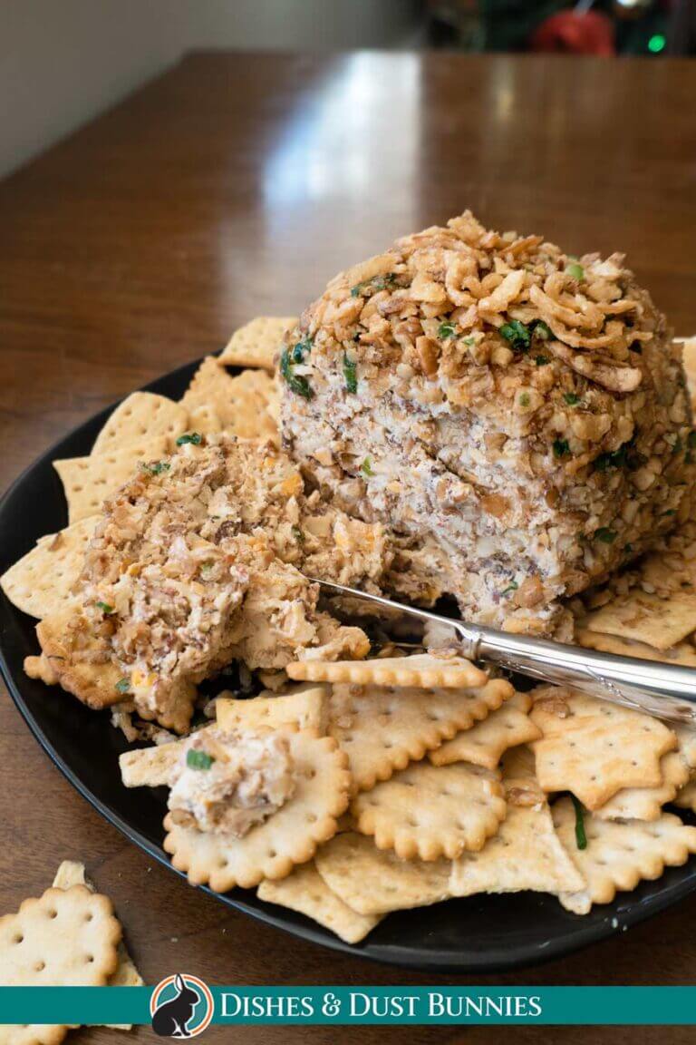 French Onion & Bacon Cheese Ball Recipe - Dishes & Dust Bunnies