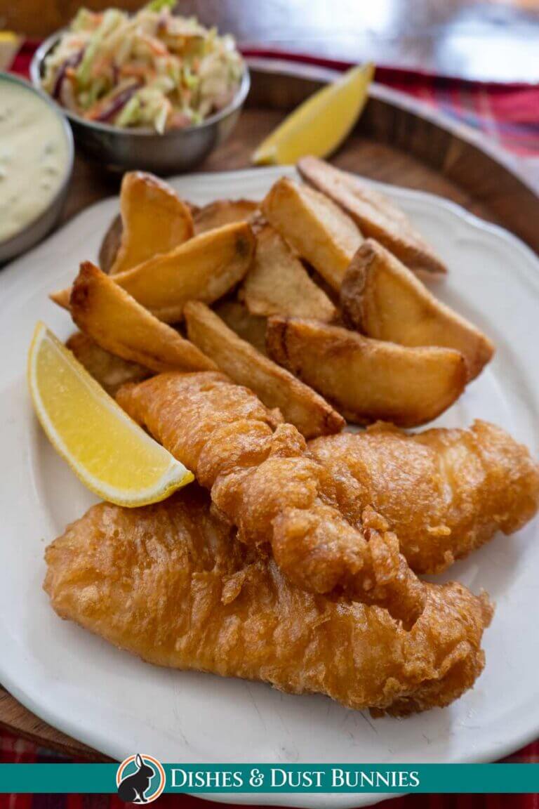 Crispy Beer Battered Fish (With or Without the Beer!) Dishes & Dust
