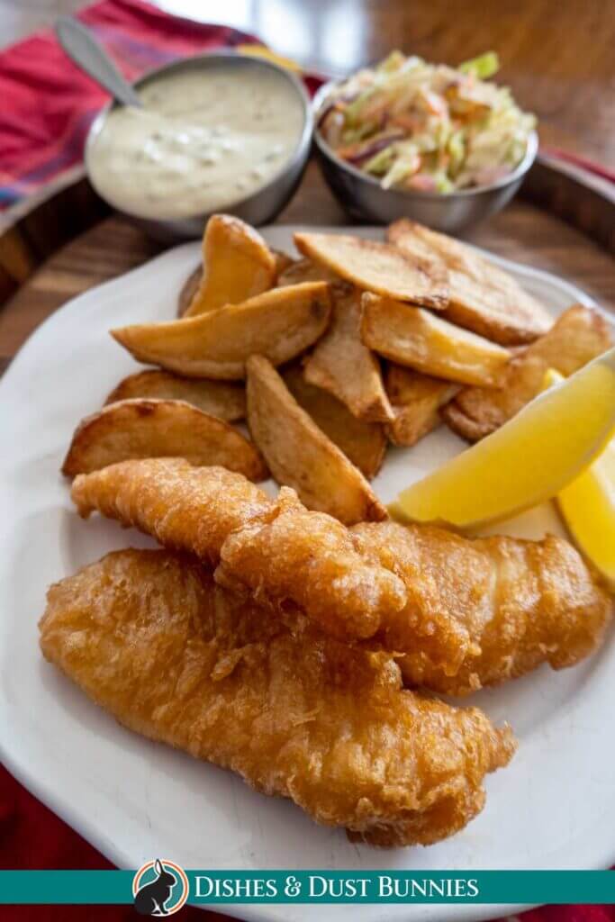 Crispy Beer Battered Fish (With or Without the Beer!) Dishes & Dust