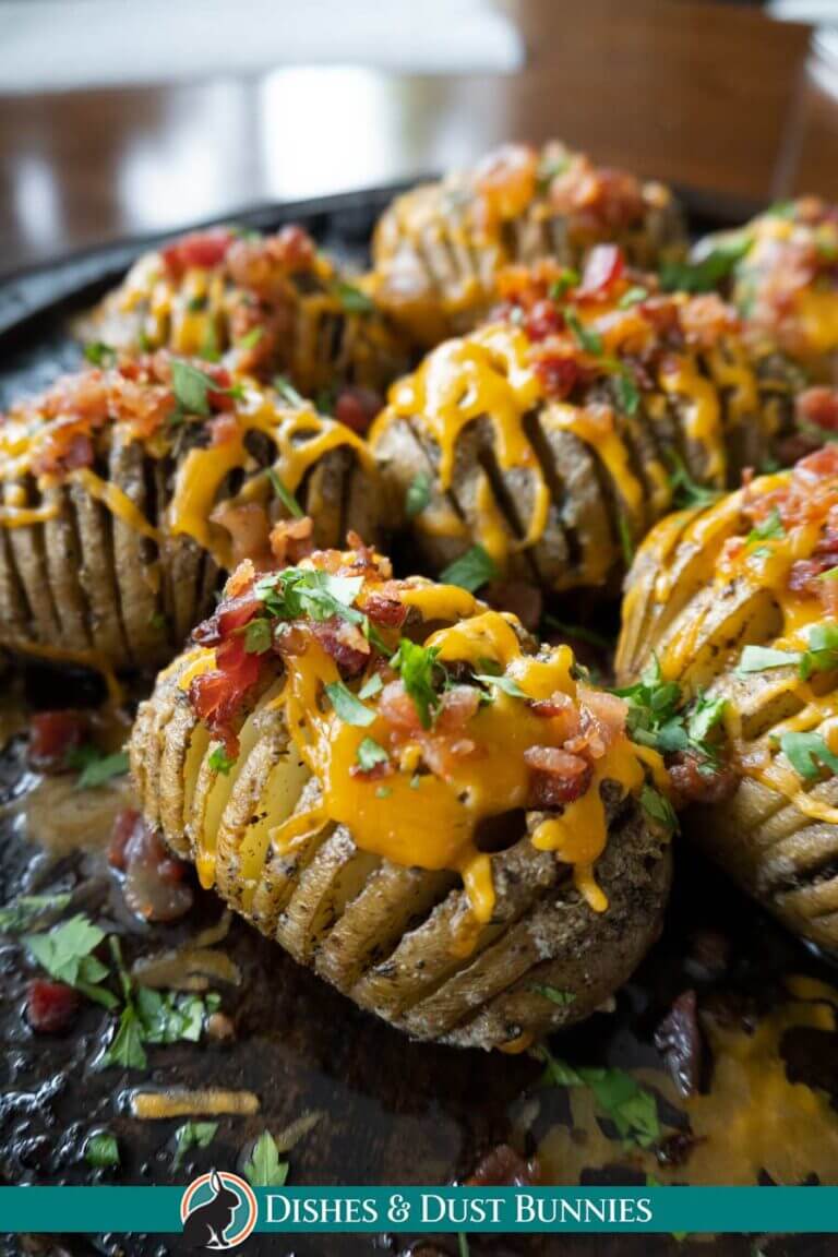 Hasselback Potatoes - Dishes & Dust Bunnies