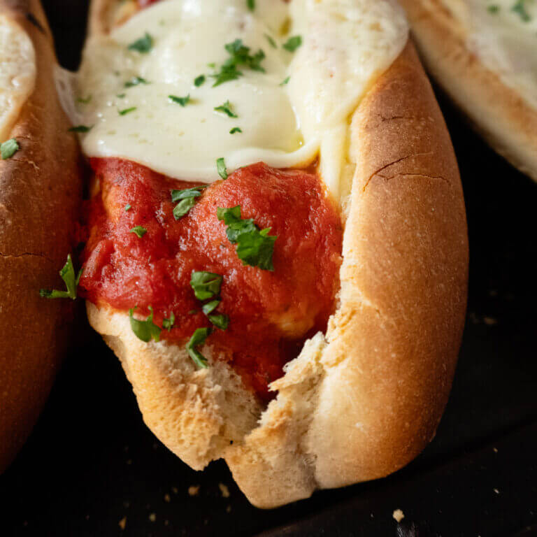 Homemade Meatball Sub Sandwiches