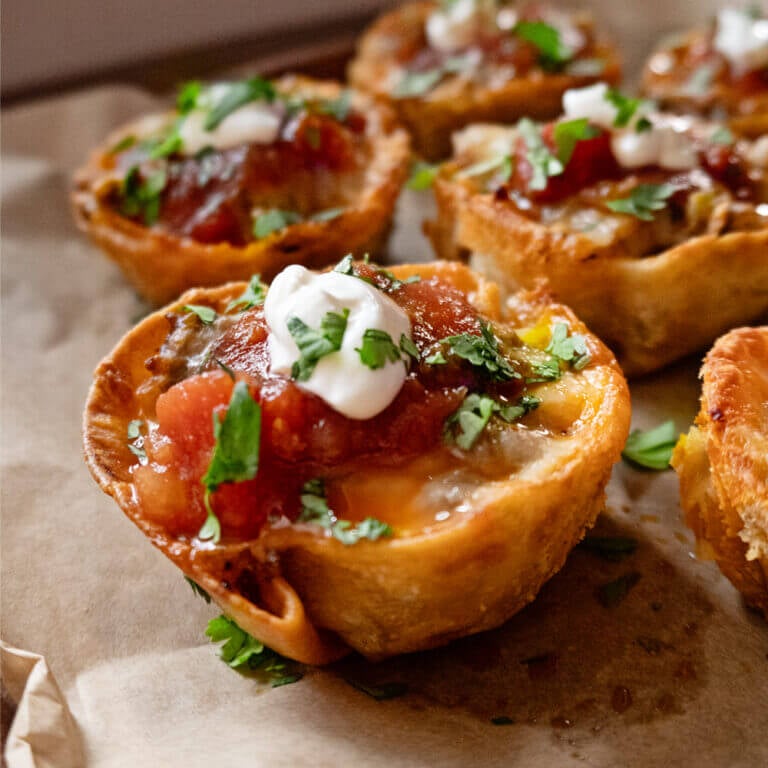Crispy Taco Cups in a Muffin Tin: Easy Recipe for a Fun Family Dinner