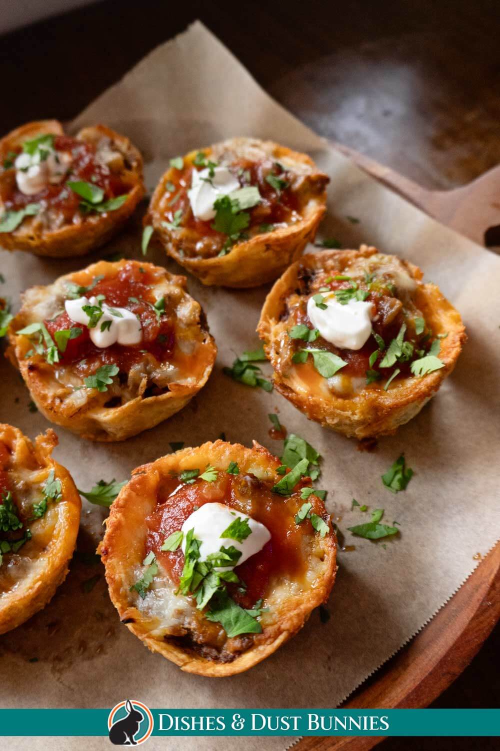 Crispy Taco Cups in a Muffin Tin