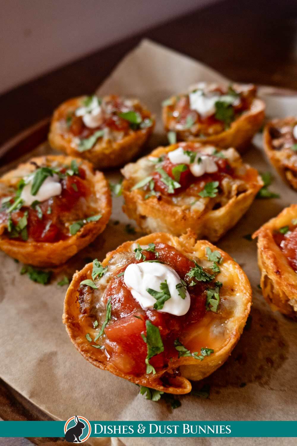 Crispy Taco Cups in a Muffin Tin