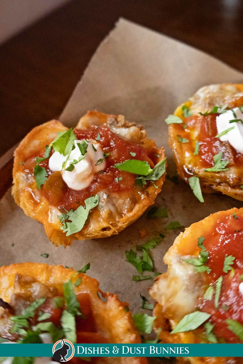 Crispy Taco Cups in a Muffin Tin