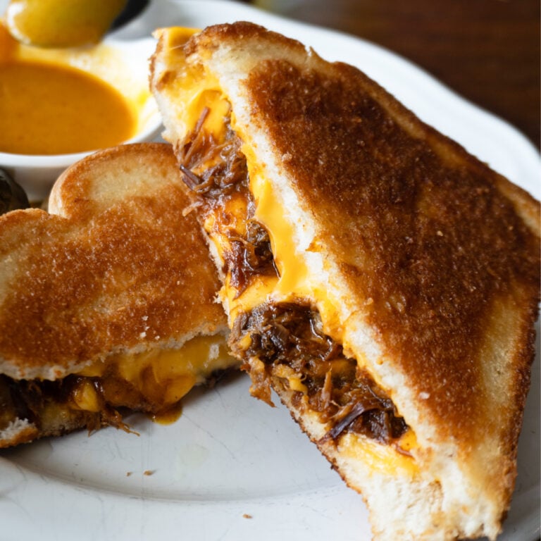 Pulled Pork Grilled Cheese Melt