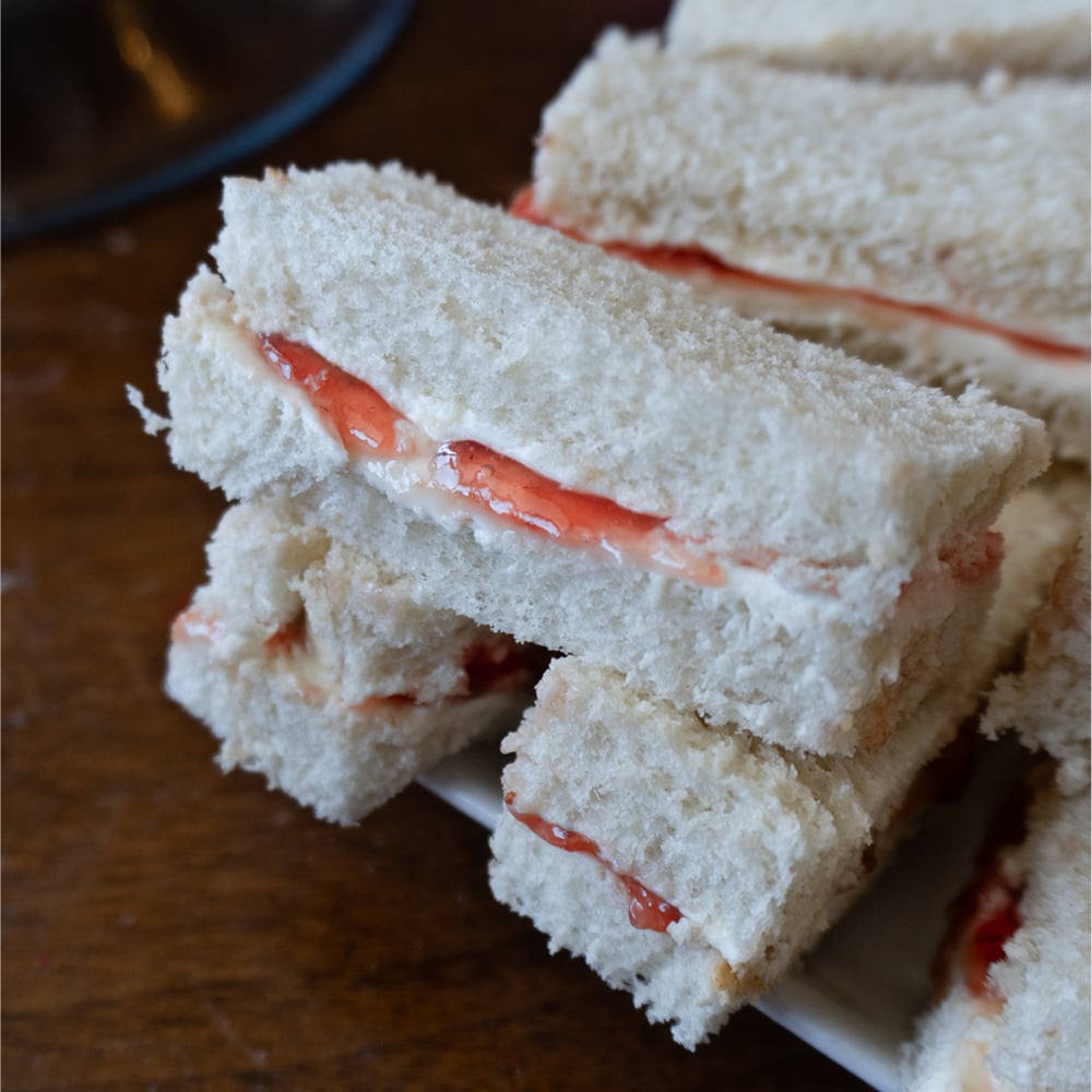Strawberry Cream Cheese Tea Sandwiches