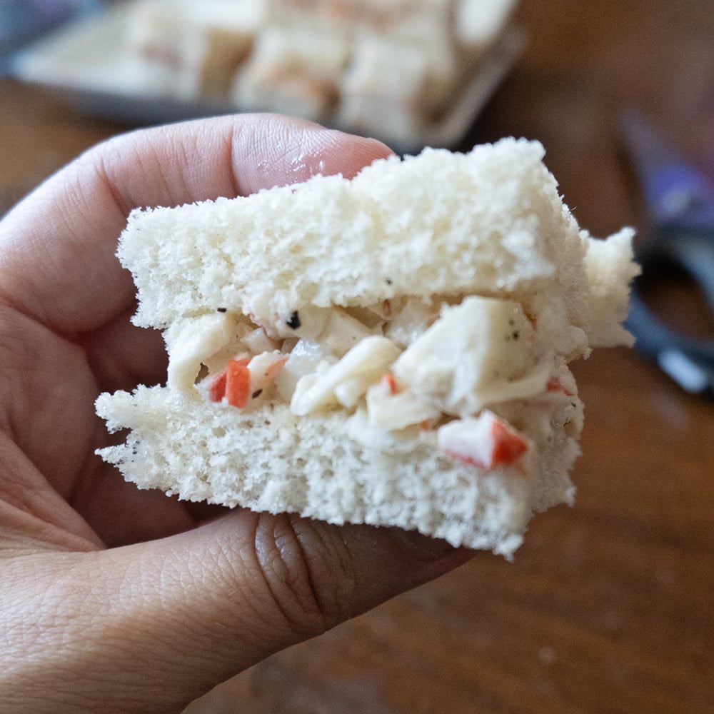 Crab Salad Tea Sandwiches